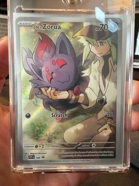 Pokemon Purple N's Zorua Collectible Card